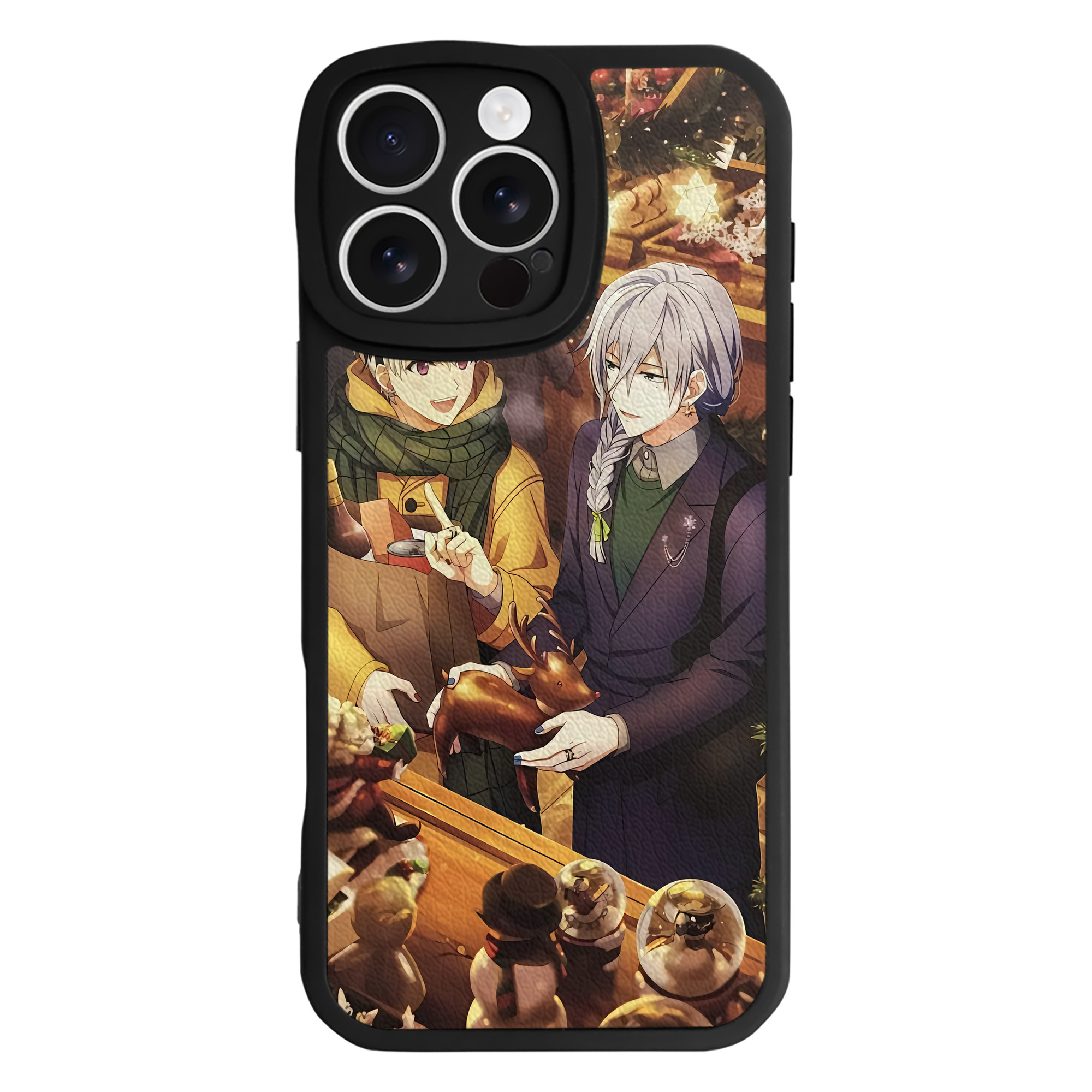 （画像用） 刀剣乱舞 Touken Ranbu 【iPhone 16シリーズ対応】シリコンスマホケース（レザー調） 材質：シリコン